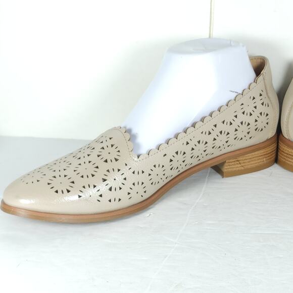 Patrizia by Spring Step Women's EU41 US10-10,5 Beige Perforated Slip On Loafers - Picture 8 of 14